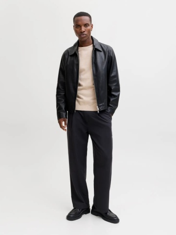 Jack & Jones Pulover barbati cu decolteu la baza gatului, Bej - Img 5