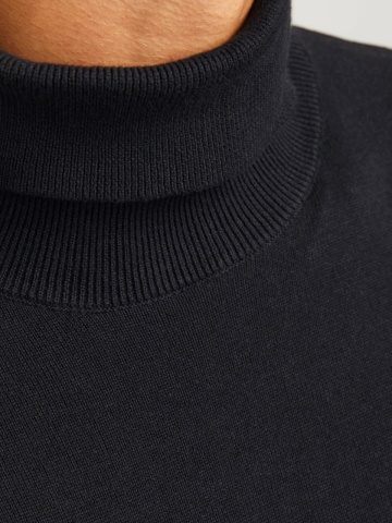 Jack & Jones Pulover barbati, simplu cu guler inalt, Negru - Img 3