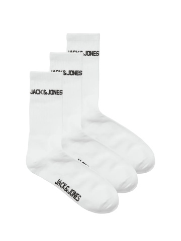 Jack & Jones Set 3 perechi de sosete, barbati, JACMELVIN, Alb