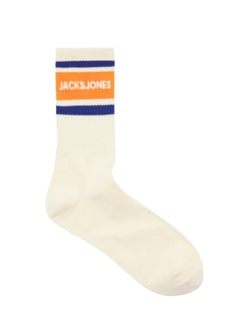 Jack & Jones Set 3 perechi de sosete lungi, barbati, amestec de bumbac, JACNICE, Crem - Img 3