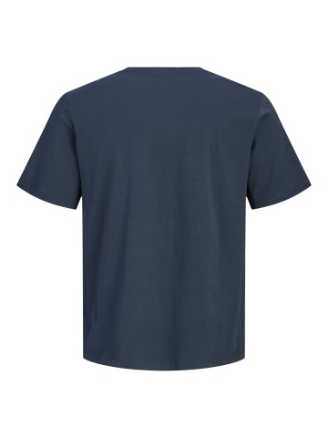 Jack & Jones, Tricou barbati cu guler rotund, JWHBRANDY, Bleumarin inchis - Img 2