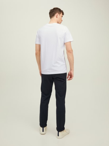 Jack & Jones Tricou barbati cu imprimeu text Jack & Jones Premium, Alb - Img 2
