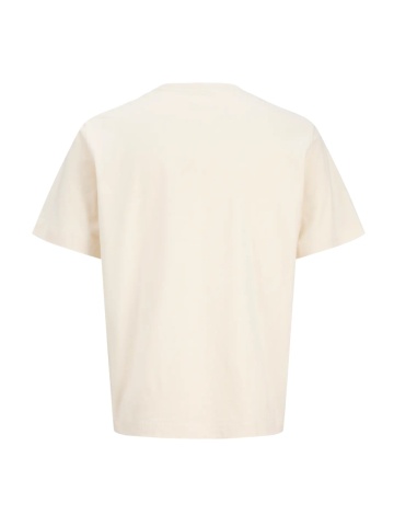 Jack & Jones Tricou barbati, din bumbac, Relaxed Fit, JORNORREBRO, Crem - Img 2