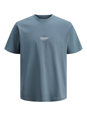 Jack & Jones Tricou barbati, JJESOHO TEE SS, la baza gatului, Relaxed Fit, Albastru inchis - Img 8