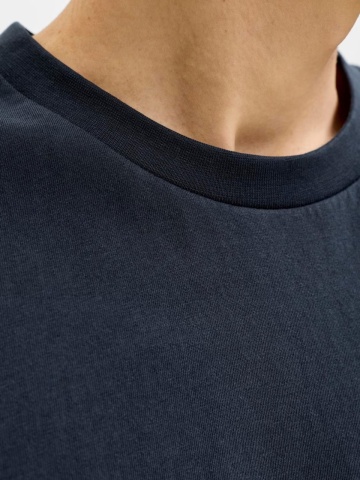 Jack & Jones Tricou barbati, JPRBLUCALEB SS TEE, Regular Fit, Bleumarin inchis - Img 3