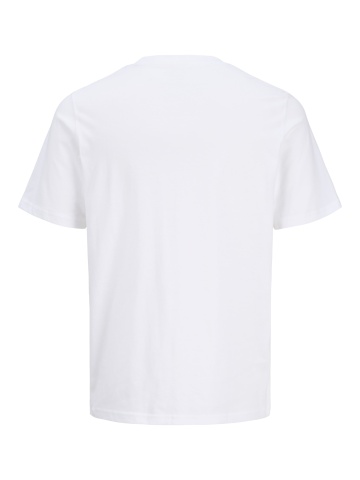Jack & Jones Tricou barbati la baza gatului, din bumbac, Regular Fit, JJAERO, Alb - Img 8