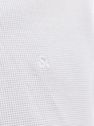 Jack & Jones Tricou polo barbati, din amestec de bumbac, Regular Fit, JJEAUSTIN, Alb - Img 5