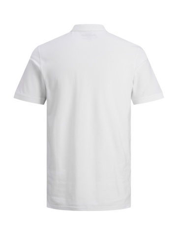 Jack & Jones Tricou polo Basic, Slim Fit, din bumbac, Alb - Img 9