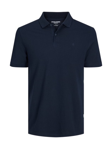 Jack & Jones Tricou polo Basic, Slim Fit, din bumbac, Bleumarin inchis - Img 8