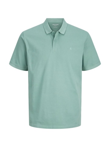Jack & Jones Tricou polo Basic, Slim Fit, din bumbac, Verde deschis - Img 8