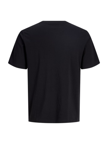 Jack & Jones Tricou simplu, barbati, din 100% bumbac, cu imprimeu cu logo, Negru - Img 9