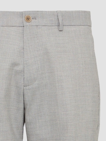 s.Oliver BLACK LABEL Pantaloni costum barbati, cu talie medie si croiala Slim fit, Gri deschis - Img 8