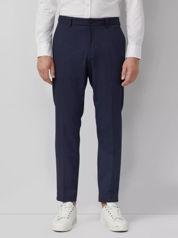 s.Oliver BLACK LABEL Pantaloni costum barbati, Slim fit, Bleumarin inchis