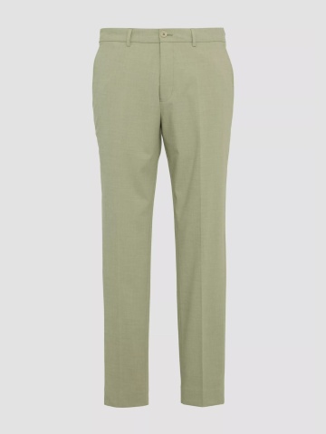 s.Oliver BLACK LABEL Pantaloni costum barbati, Slim fit, Verde masliniu - Img 9