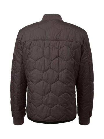 s.Oliver Jacheta bomber, barbati, usoara in stil workwear, Regular fit, Maro inchis - Img 2