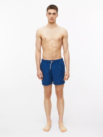 s.Oliver Pantaloni scurti barbati pentru inot cu croiala Regular fit, Albastru inchis - Img 6