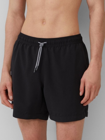 s.Oliver Pantaloni scurti barbati pentru inot, Regular fit, Negru - Img 3