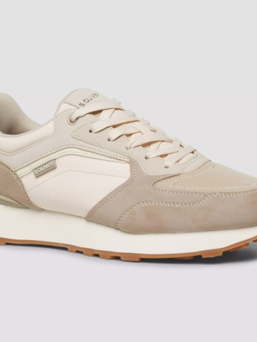 s.Oliver Sneakers casual barbati cu siret, Bej - Img 2
