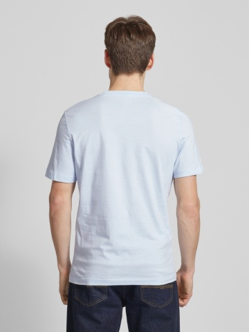s.Oliver Tricou barbati cu croiala Regular fit, din bumbac, Albastru deschis - Img 2