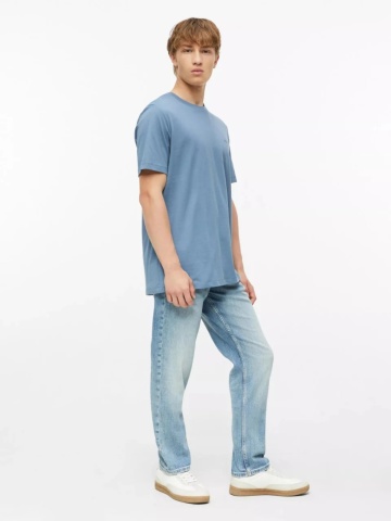 s.Oliver Tricou barbati, din bumbac, la baza gatului, Regular fit, Albastru - Img 5