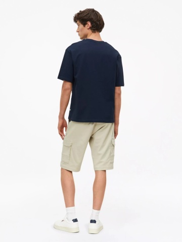 s.Oliver Tricou barbati la baza gatului, din jerseu gros de bumbac, Modern fit, Bleumarin inchis - Img 5
