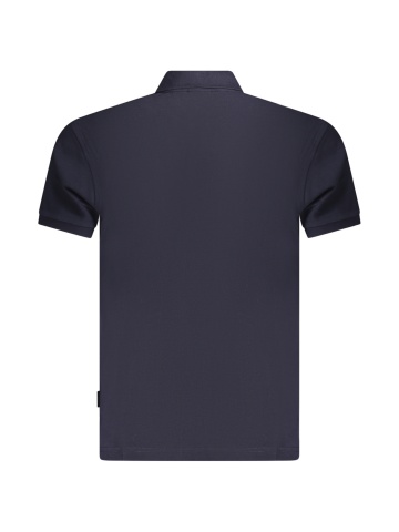 Tricou polo barbati, cu imprimeu cu logo, Regular fit, Bleumarin - Img 2