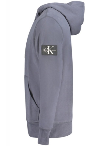 Hanorac barbati, cu logo brodat, Regular fit, albastru, Calvin Klein Jeans - Img 3