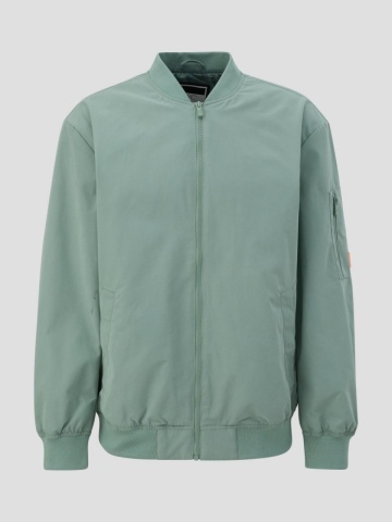 Jacheta barbati tip aviator cu buzunare oblice verde deschis - Img 6