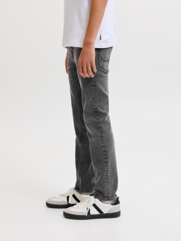 Jack & Jones Blugi baieti, CLARK, cu talie joasa si croiala Regular fit, Gri - Img 3