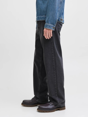 Jack & Jones Blugi barbati ALEX, cu talie inalta si croiala Dreapta, Negru - Img 4