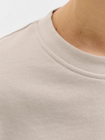 Jack & Jones Bluza baieti, Relaxed fit, cu decolteu la baza gatului, Bej - Img 3