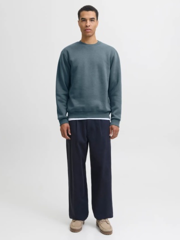 Jack & Jones Bluza barbati, simpla cu decolteu la baza gatului, Gri inchis - Img 6