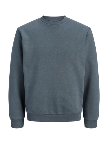 Jack & Jones Bluza barbati, simpla cu decolteu la baza gatului, JJEBRADLEY, Gri albastrui - Img 9