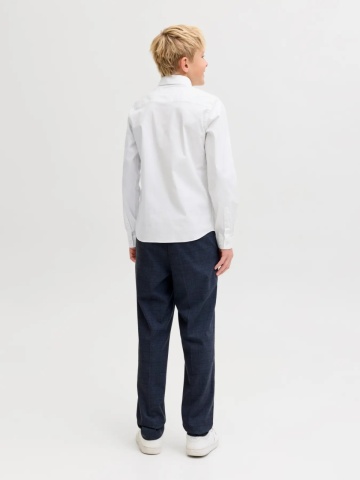 Jack & Jones Camasa cu maneca lunga, baieti, AXEL, Regular Fit, Alb - Img 2