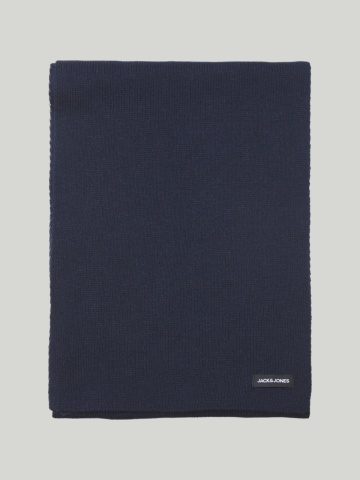 Jack & Jones Fular barbati, cu textura striata, Bleumarin inchis - Img 5