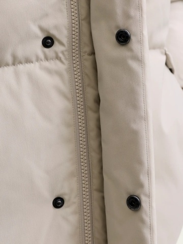 Jack & Jones Geaca barbati, PUFFER, cu guler inalt, JJESOHO, Bej deschis - Img 7