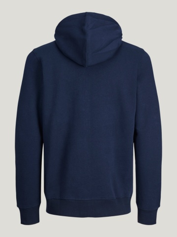 Jack & Jones Hanorac barbati, JJEBRADLEY, cu fermoar si gluga, Regular fit, Bleumarin inchis - Img 9