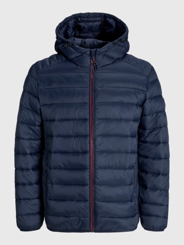Jack & Jones Jacheta barbati cu gluga, Bradley 12280970, Regular fit, Bleumarin inchis - Img 8