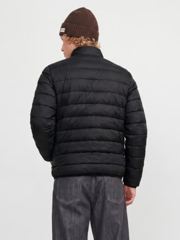Jack & Jones Jacheta barbati, PUFFER, cu puf de rata, Regular fit, JJEBERG, Negru - Img 2