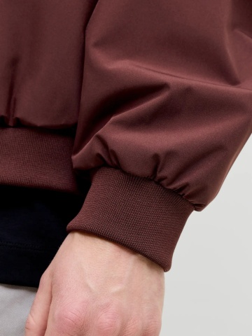Jack & Jones, Jacheta bomber, barbati, cu buzunare oblice fara fermoar, Visiniu - Img 4