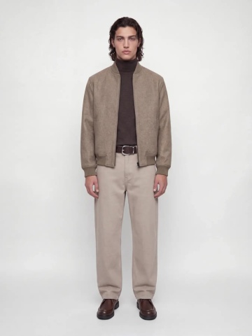 Jack & Jones Jacheta bomber barbati, Regular fit, JJEJAMES, Maro - Img 5