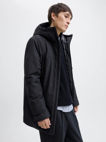 Jack & Jones Jacheta JJBRANDON PARKA, barbati cu design minimalist, Negru - Img 5