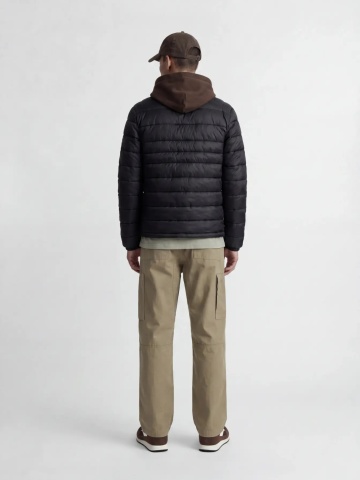 Jack & Jones Jacheta matlasata, barbati, fara gluga, Regular fit, JJEKINGSLEY, Negru - Img 5
