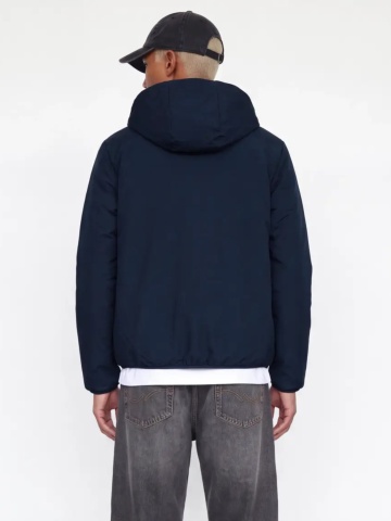 Jack & Jones Jacheta reversibila, barbati cu gluga, Regular fit, JJEBROOKLYN, Bleumarin inchis - Img 4