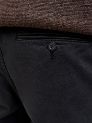 Jack & Jones, Pantaloni chino barbati, cu talie medie, Regular Fit, Jpstollie, Negru - Img 7