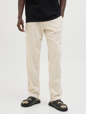 Jack & Jones, Pantaloni jogger barbati, Jpstkane hybrid bondi, Relaxed Fit, Crem