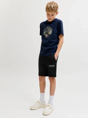 Jack & Jones Pantaloni scurti baieti, cu talie medie, Regular fit, Negru - Img 7