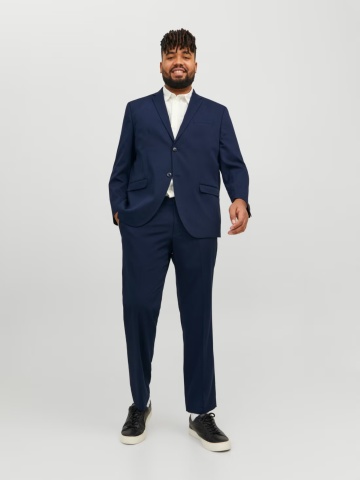 Jack & Jones Plus Sacou barbati, JPRFRANCO, cu croiala Regular Fit, Bleumarin inchis - Img 7