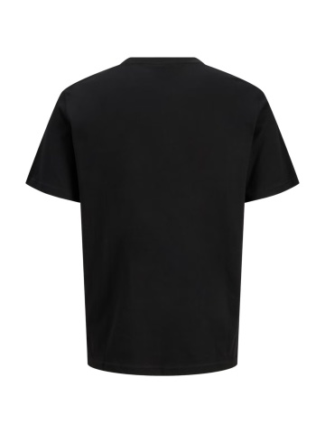 Jack & Jones Plus Tricou barbati big sizes, din bumbac, Regular fit, JJRUSH, Negru - Img 9
