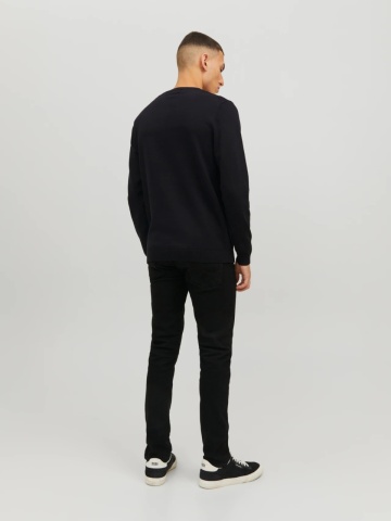 Jack & Jones Pulover barbati cu decolteu la baza gatului, Negru - Img 2
